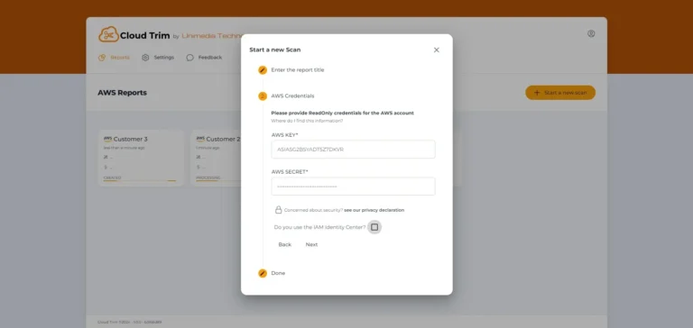 setup credentials
